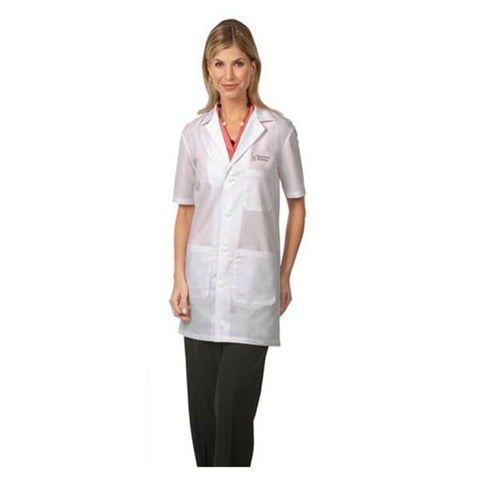 Fashion Seal Lab Coat Pharmacy 65% Polyester / 35% Cotton Unisex White X-Small 34 in Each - 3409-XS