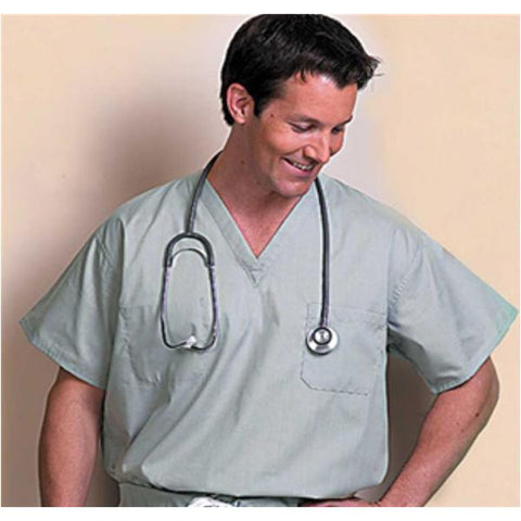 Fashion Seal Shirt Scrub Fashion Seal 6787 Unisex Small Grey Each - 6787SMALL