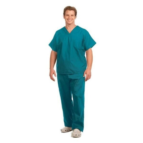 Fashion Seal Shirt Scrub Fashion Seal 78723 Unisex X-Small Teal Each - 78723-XS