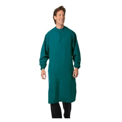 Fashion Seal Gown Apron All-Barrier Fabric Texture Shield Unisex Blue Mist Lg Bckls Adlt Each - 584-L