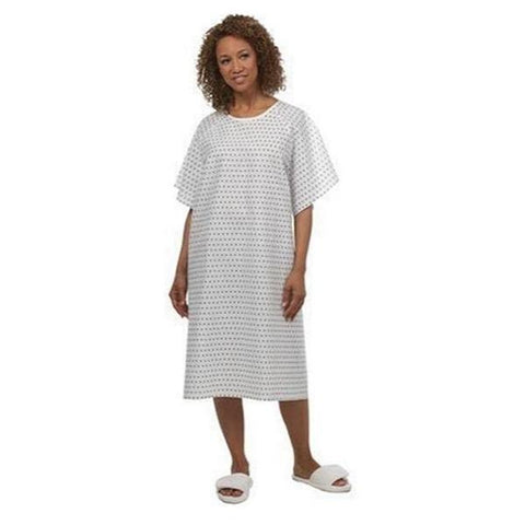 Fashion Seal Gown Patient Polyester / Cotton Broadcloth Lg 45" Unsx SnwFlk Ang Bck Adlt Each - 1747-L