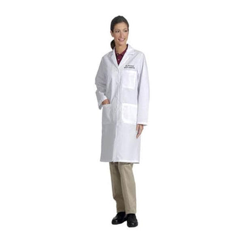 Fashion Seal Lab Coat Traditional Length 80% Polyester / 20% Cotton Womens White Medium Each - 400-M