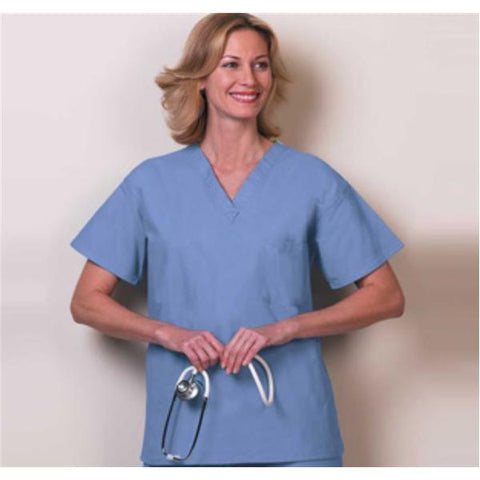 Fashion Seal Shirt Scrub Unisex X-Large Ceil Blue Each - 6717-XL