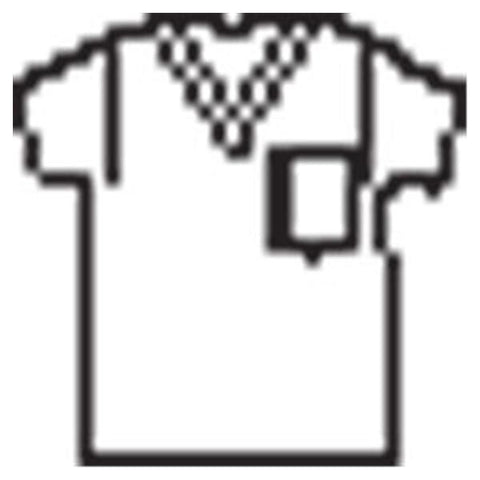 Landau for Men (R) Shirt Scrub 7594 Mens Small Black Each - 7594-BKP-SML