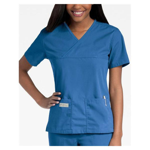 Urbane (TM) Shirt Scrub Urbane 9534 Crossover Womens Small Royal Blue Each - 9534-BEP-SML