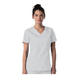Urbane (TM) Shirt Scrub Urbane 9534 Crossover Womens 3X Large White Each - 9534-WWXY3XL