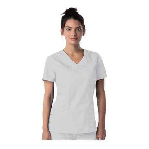Urbane (TM) Shirt Scrub Urbane 9534 Crossover Womens 3X Large White Each - 9534-WWXY3XL