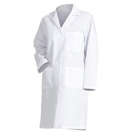 Fashion Seal Lab Coat 65% Polyester / 35% Cotton Fashion Poplin Womens White Sz 42 39.5 in Each - 477-42