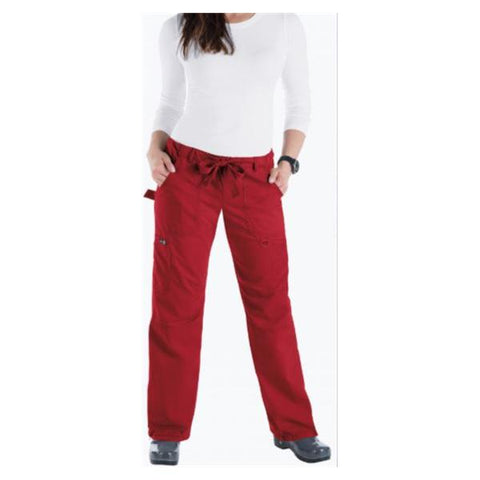 Koi by Kathy Peterson Pant Scrub 701 Womens X-Large Tall Ruby Each - 701T-22-XL