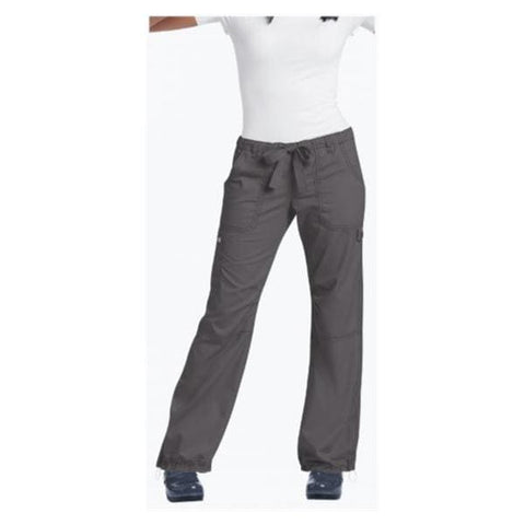 Koi by Kathy Peterson Pant Scrub 701 Womens Large Tall Steel Grey Each - 701T-24-L