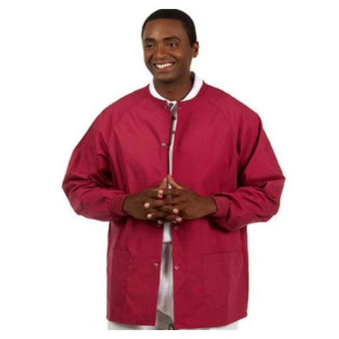 Fashion Seal Jacket Warm-Up Unisex Cranberry Small Each - 6723-S