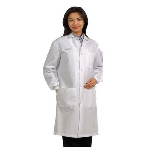 Fashion Seal Lab Coat 80% Polyester / 20% Cotton Unisex White Small 41 in Each - 439-S