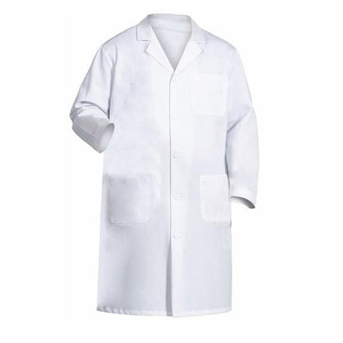 Fashion Seal Lab Coat X-Long 65% Polyester / 35% Cotton Mens White Size 52 45 in Each - 6499-52