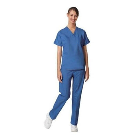 Fashion Seal Shirt Scrub Fashion Blend Unisex Large Ceil Blue Each - 6796-L