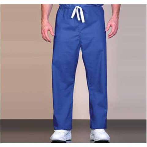 Fashion Seal Pant Scrub 65% Polyester / 35% Cotton Unisex Blueberry Lg Reversible 1 Pocket Each - 7876-L