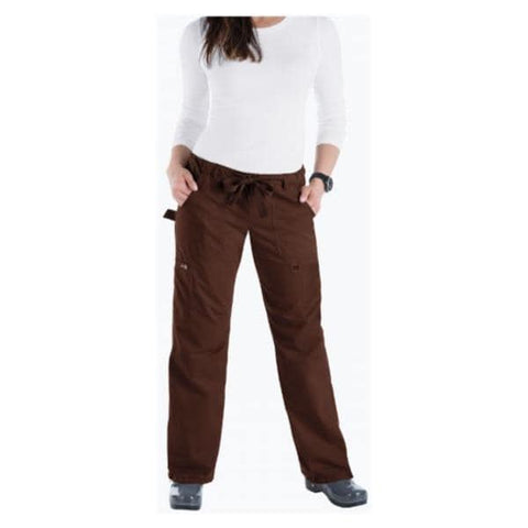 Koi by Kathy Peterson Pant Scrub 701 Womens X-Small Tall Espresso Each - 701T-52-XS