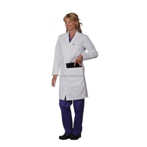 Fashion Seal Lab Coat Consultation 65% Polyester / 35% Cotton Unisex White Small 41 in Each - 1475-S