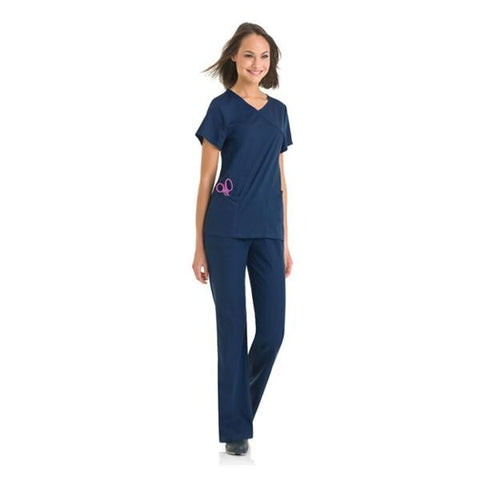 Urbane (TM) Shirt Scrub Urbane 9577 Sophie Crossover Womens X-Small Navy Each - 9577-BNAH-XS
