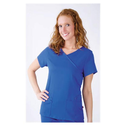 Urbane (TM) Shirt Scrub Urbane 9577 Sophie Crossover Womens Large Royal Blue Each - 9577-BEAH-L