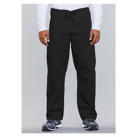 Cherokee Workwear Pant Scrub Cherokee 4100 Unisex 3X Large Black Each - 4100-BLKW-3X