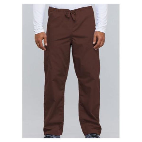 Cherokee Workwear Pant Scrub Cherokee 4100 Unisex 2X Large Chocolate Each - 4100-CHCW-2X