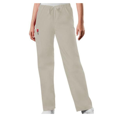 Cherokee Workwear Pant Scrub Cherokee 4100 Unisex 3X Large Short Khaki Each - 4100S-KHKW3X