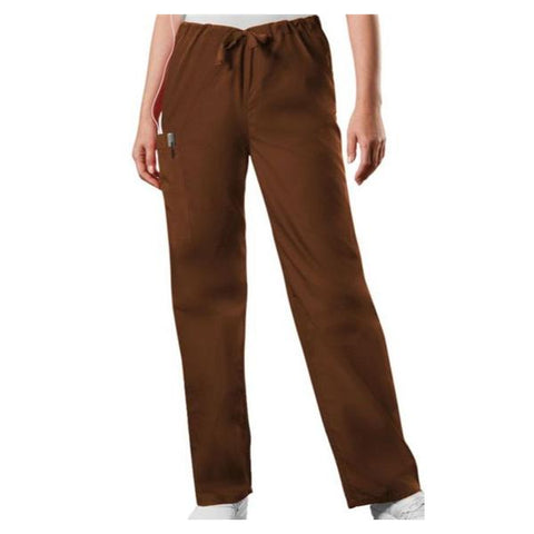 Cherokee Workwear Pant Scrub 4100 Unisex 2X Large Tall Chocolate Each - 4100T-CHCW2X