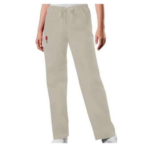 Cherokee Workwear Pant Scrub 4100 Unisex Small Tall Khaki Each - 4100T-KHKW-S