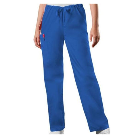 Cherokee Workwear Pant Scrub 4100 Unisex Small Tall Royal Blue Each - 4100T-ROYW-S
