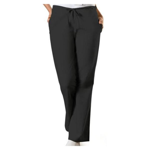 Cherokee Workwear Scrub Pant 4101 Womens 2X Small Black Each - 4101-BLKW2XS