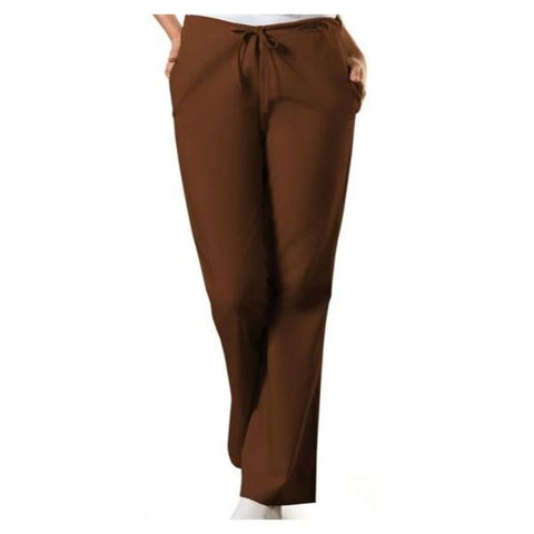 Cherokee Workwear Scrub Pant 4101 Womens Medium Chocolate Each - 4101-CHCW-M