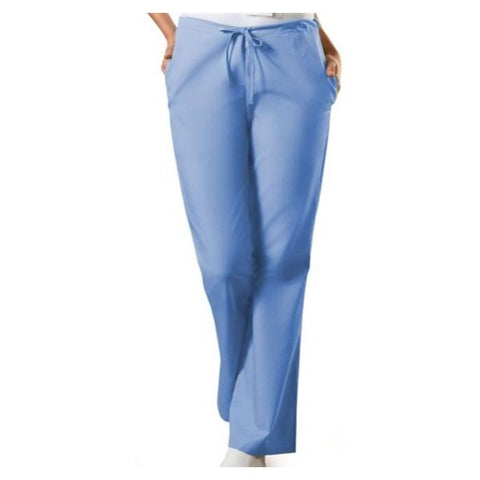 Cherokee Workwear Scrub Pant 4101 Womens Medium Tall Ceil Blue Each - 4101T-CIEW-M