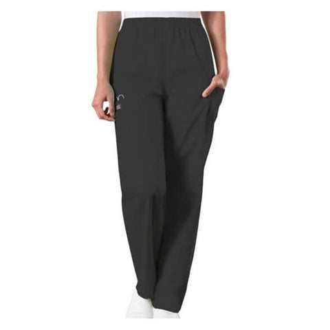 Cherokee Workwear Pant Scrub Cherokee 4200 Womens Large Black Each - 4200-BLKW-L