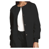 Cherokee Workwear Jacket Warm-Up 65% Polyester / 35% Cotton Poplin Womens Black XS 3 Pockets Each - 4350-BLKW-XS