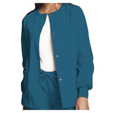 Cherokee Workwear Jacket 65% Polyester / 35% Cotton Poplin Caribbean Blue 2X Large 2 Pockets Each - 4350-CARW-2X
