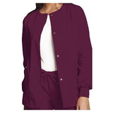 Cherokee Workwear Jacket 65% Polyester / 35% Cotton Womens Wine 4XL Non Reversible 3 Pockets Each - 4350-WINW-4X