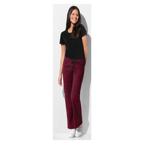 Dickies Pant Scrub Dickies 857455 Womens Large Petite Wine Each - 857455PWINZL