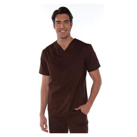 koi Design LLC Shirt Scrub 654 Jason Mens Medium Espresso Each - 654-52-M