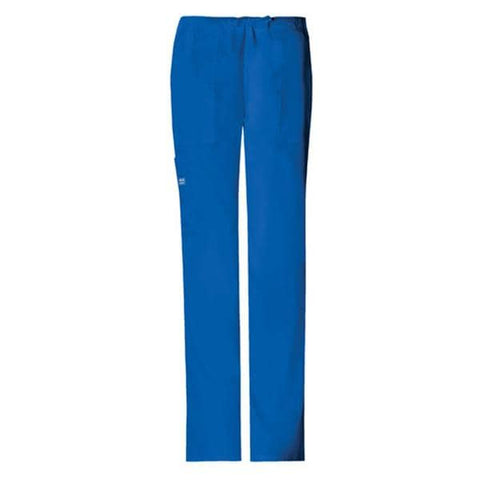 Cherokee Workwear Pant Scrub Cherokee 4044 Womens X-Large Petite Royal Blue Each - 4044P-ROYWXL