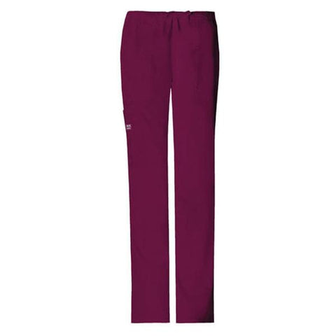 Cherokee Workwear Pant Scrub Cherokee 4044 Womens Small Petite Wine Each - 4044P-WINW-S