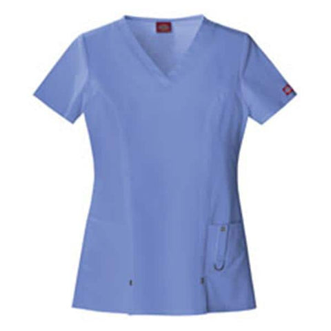 Dickies Shirt Scrub Dickies 82851 Womens Large Ceil Blue Each - 82851-CBLZ-L