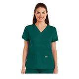 Grey's Anatomy (TM) Shirt Scrub Greys Anatomy™ 4153 Crossover Womens X-Small Hunter Each - 4153-37-XS