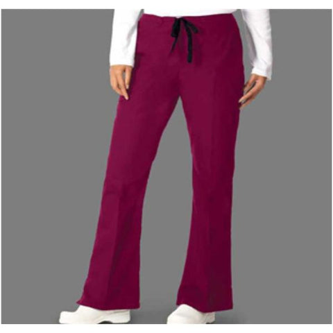Fashion Seal Scrub Pant Fashion Poplin Womens Medium Burgundy Each - 7078-M
