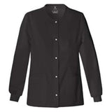 Luxe Jacket Warm-Up 51% Polyester / 46 % Rayon / 3% Spandex Twill W Blk 4XL 3Pkt Each - 1330-BLKV-4X