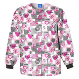 Scrub H.Q. Jacket Warm-Up 65% Polyester / 35% Cotton Poplin Womens Wrds Of Lve 2XL 3Pkt Each - 4350-WRDS-2X
