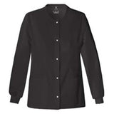 Luxe Jacket Warm-Up 51% Polyester / 46 % Rayon / 3% Spandex Twill W Blk Sm 3Pkt Each - 1330-BLKV-S