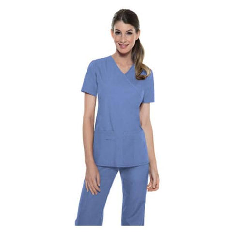 ProFlexibles Shirt Scrub Cherokee 2824 Womens Large Ceil Blue Each - 2824-CIEB-L
