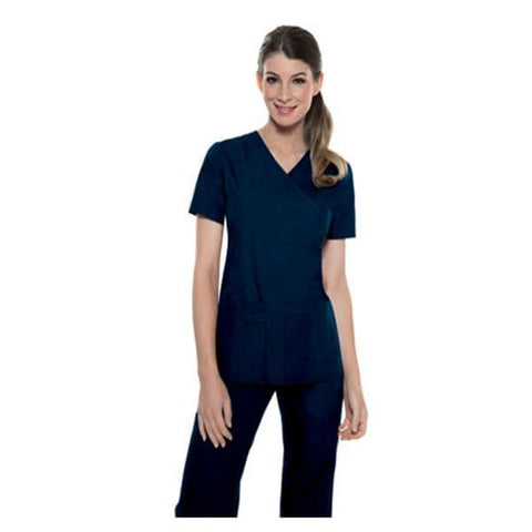 ProFlexibles Shirt Scrub Cherokee 2824 Womens 4X Large Navy Each - 2824-NVYB-4X