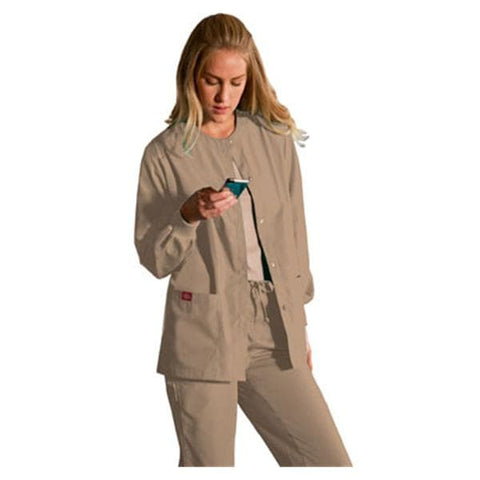 Dickies EDS Jacket Warm-Up 65% Polyester / 35% Cotton Poplin Dickies Womens Khk 4XL 2Pckt Each - 885306KHIZ4X
