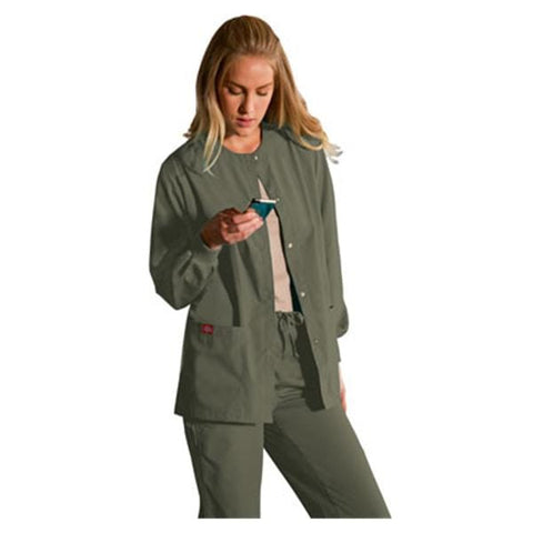 Dickies EDS Jacket Warm-Up 65% Polyester / 35% Cotton Poplin Dickies Womens Olv Md 2Pckt Each - 885306-OLIZM